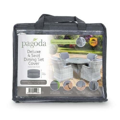 Pagoda Deluxe 4 Seat Dining Set Cover - 240 x 93cm