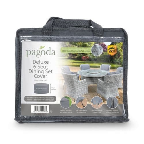 Pagoda Deluxe 6 Seat Dining Set Cover - 292 x 93cm
