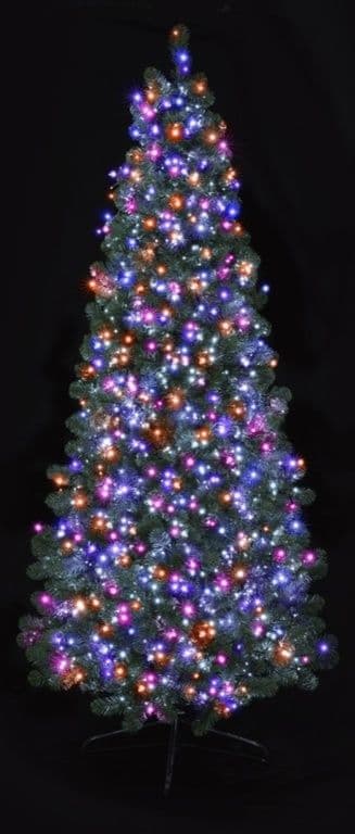Premier 1000 LED Multi-Action TREEbrights Christmas Tree Lights with Timer - RAINBOW