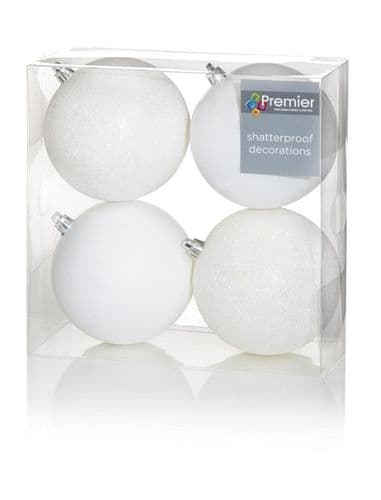 Premier Multi Finish Balls - White 4 x 100mm Pack 4