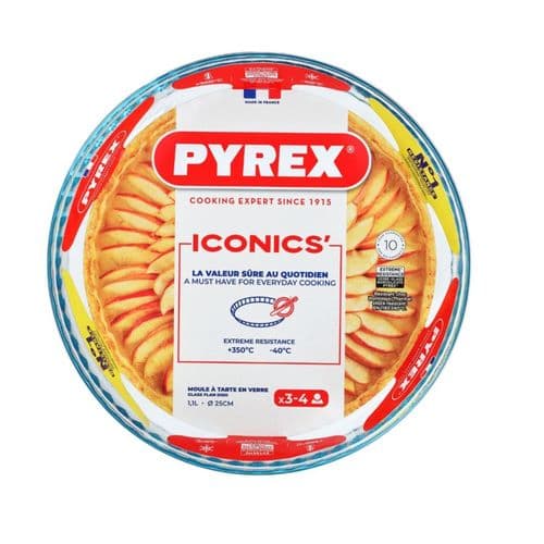 Pyrex Iconics Flan Dish - 25cm