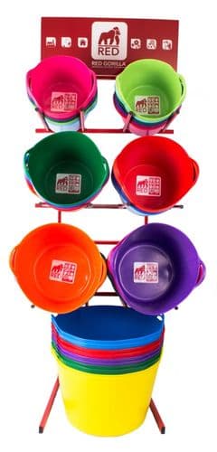 Red Gorilla Assorted Colour Tubs - Display Unit Of 100