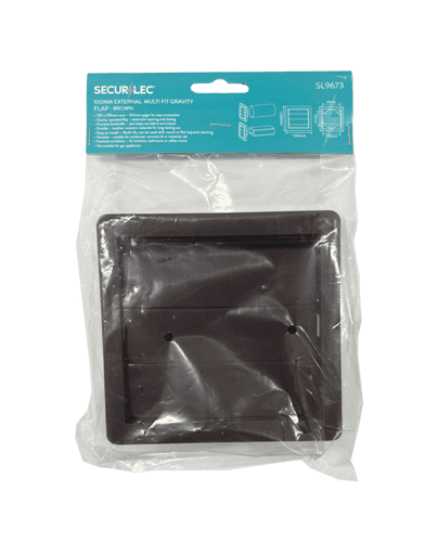 Securlec External Multi Fit Gravity Flap Brown - 100mm