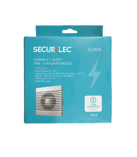 Securlec Quiet Fan Timer Model 100mm - 4"