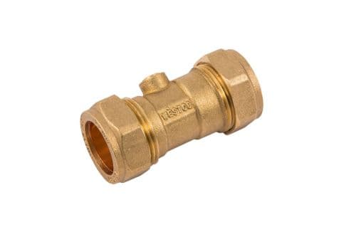 Securplumb Brass CXC Isolating Valve - 22mm