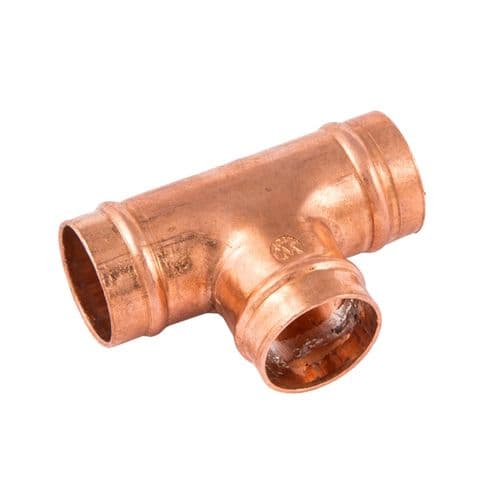 Securplumb Pre Soldered Equal Tee - 22mm