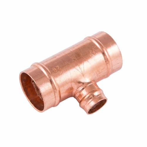 Securplumb Pre Soldered Reducing Tee - 22x15m