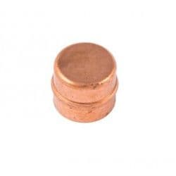 Securplumb Pre Soldered Stop Ends - 15mm Pack 2