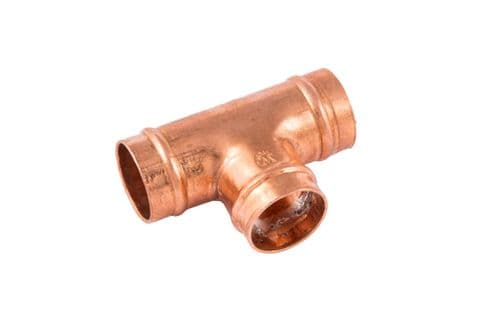 Securplumb SR24 Equal Tee Solder Ring - 22mm Pack 5