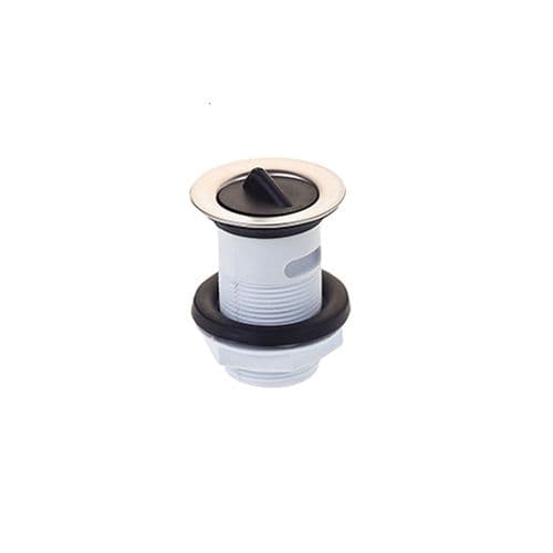 Securplumb Stainless Steel Slotted Basin Waste - 32mm