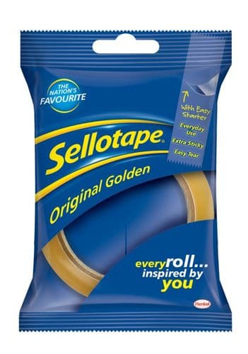Sellotape Original Golden Tape - 24mm x 50m