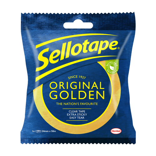 Sellotape Original Golden Tape - 24mm x 50m Box 6
