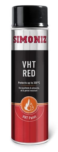 Simoniz Very High Temperature Paint - 500ml Red