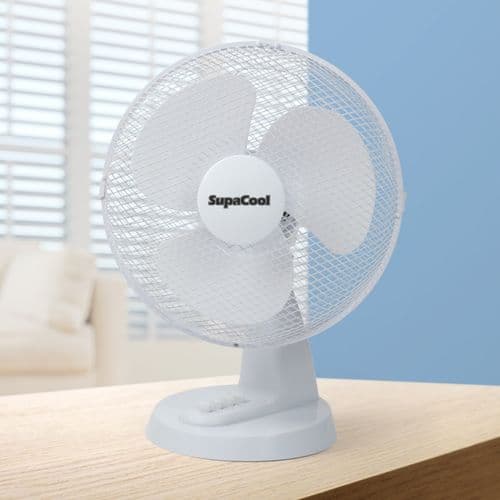 SupaCool Oscillating Desk Fan - 12"