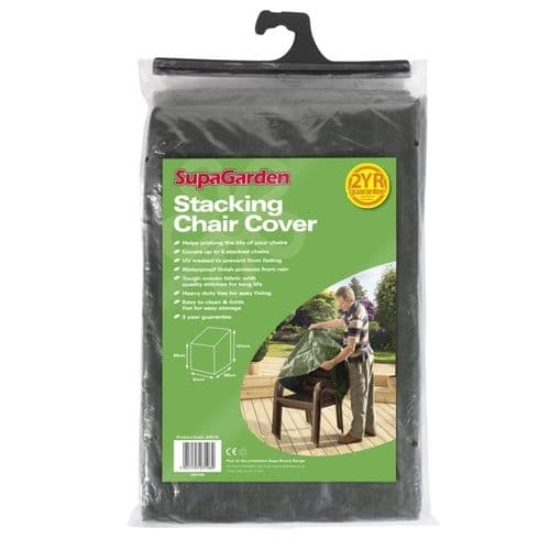 SupaGarden Stacking Chair Cover - W: 61cm, H: 68cm-107cm, D: 68cm