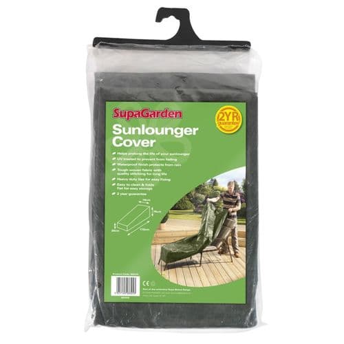 SupaGarden Sunlounger Cover - 76cm x 76cm x 175cm 30cm