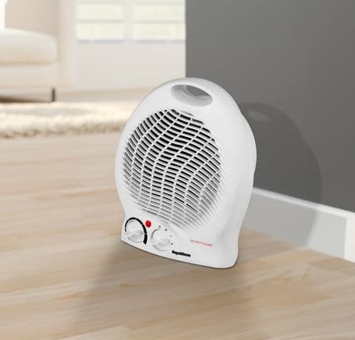 SupaWarm Fan Heater 2000w - Size: 220mm(w)x130mm(d)x260mm(h)