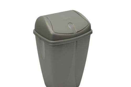TML Swing Bin - 50L Metalic Silver