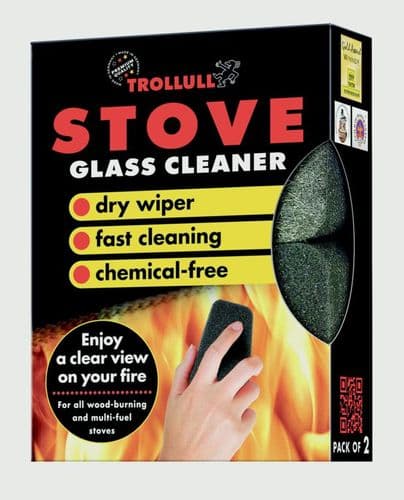 Trollull Stove Glass Cleaner Steel Wool - Pack 2