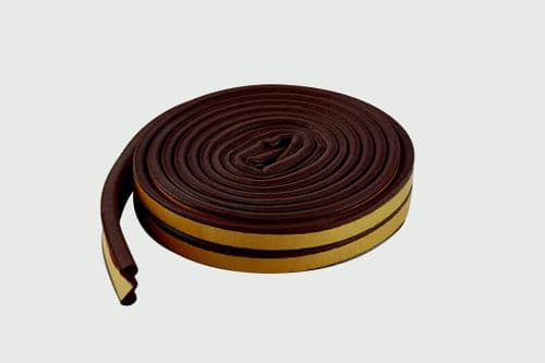 Woodside Epdm P Rubber Strip - 5m Brown