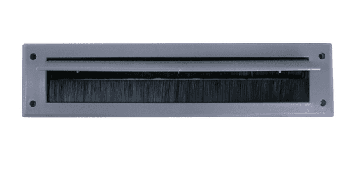 Woodside Letterbox Draught Excluder With Cover - Grey