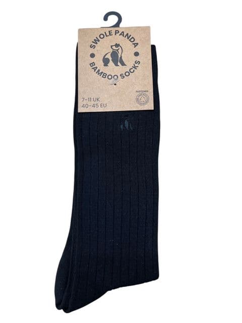 Bamboo Socks by Swole Panda - SP085 (Black)