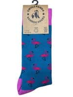 Bamboo Socks by Swole Panda - SP327 (Flamingo)