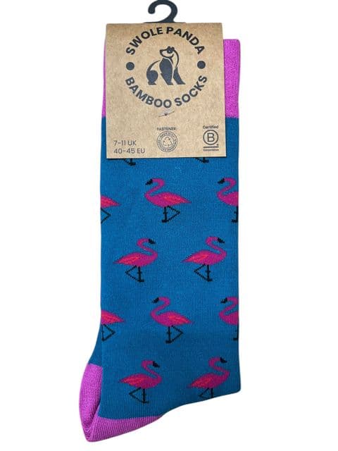 Bamboo Socks by Swole Panda - SP327 (Flamingo)