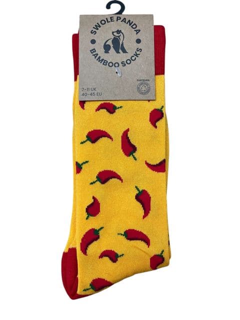 Bamboo Socks by Swole Panda - SP385 (Chilli)