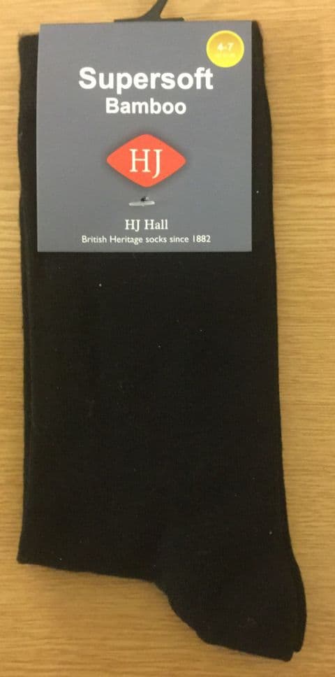 Bamboo Socks - HJ593 - Black