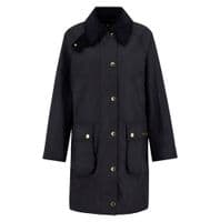Barbour Long Beadnell Wax Jacket - Black - LWX1404BK71