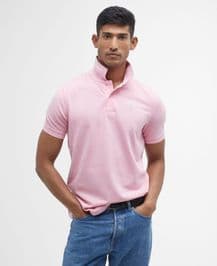 Barbour Short Sleeve Polo Shirt - Pink - MML0358PI51
