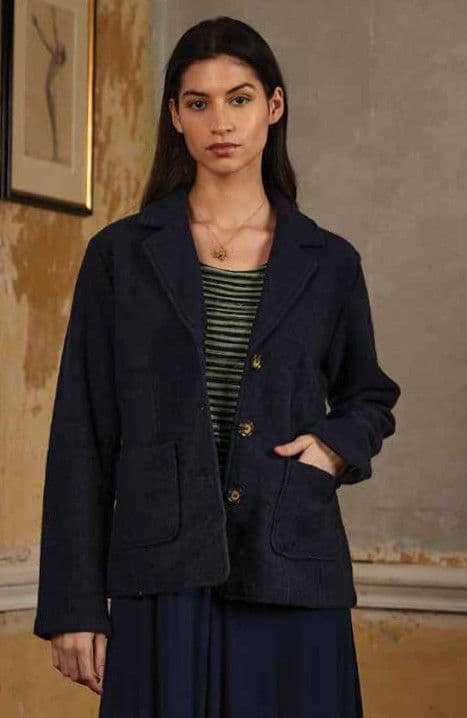 Boiled  Wool Jacket by Adini - Naomi - 541246BW