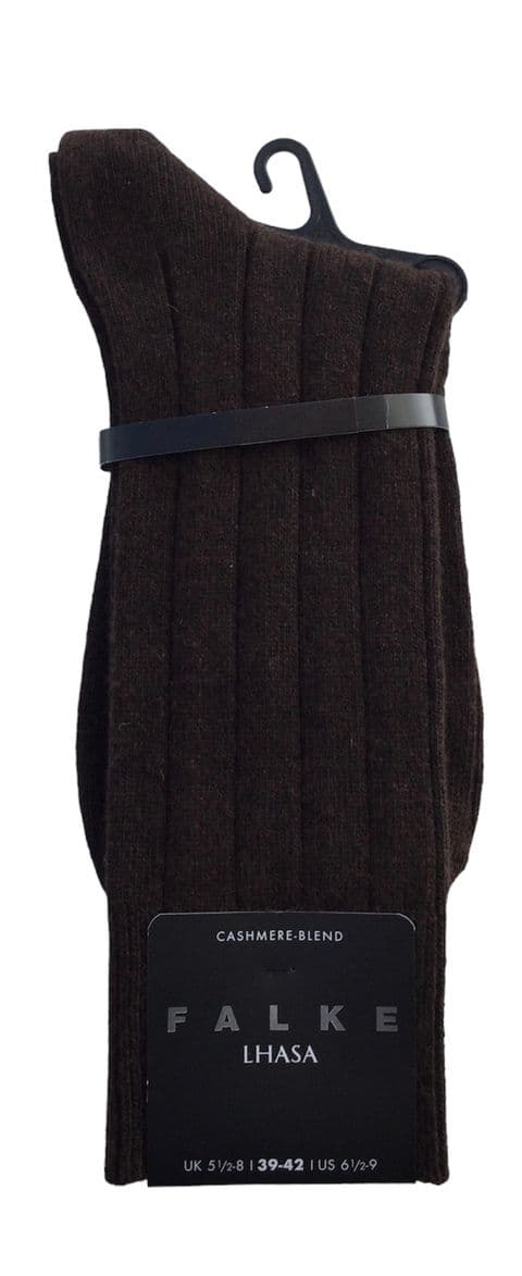 Cashmere Blend Socks by Falke - Dark Brown - 5930
