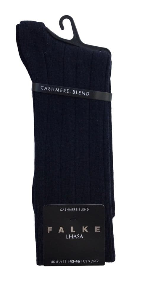 Cashmere Blend Socks by Falke - Dark Navy - 6370