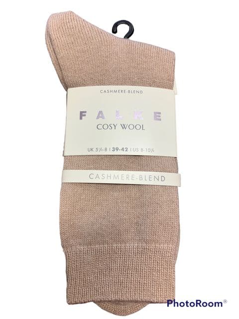 Cashmere-Blend Socks by Falke -  Light Beige 4220