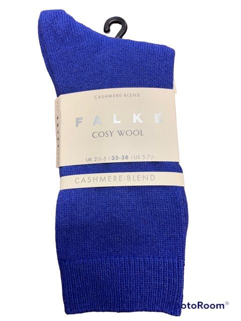 Cashmere-Blend Socks by Falke -  Royal Blue 6065