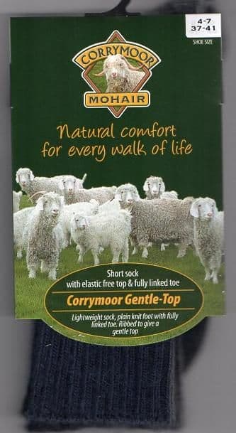 Corrymoor Mohair Socks - Corrymoor Gentle-Top (Size 4-7)