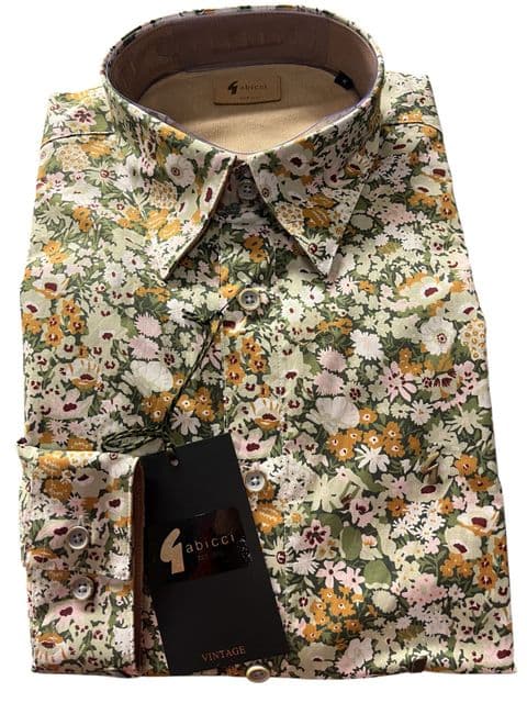 Cotton Shirt by Gabicci - V55GW09- Ivy