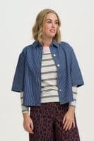Denim Blue Stripe Jacket by sugarhill - J0026