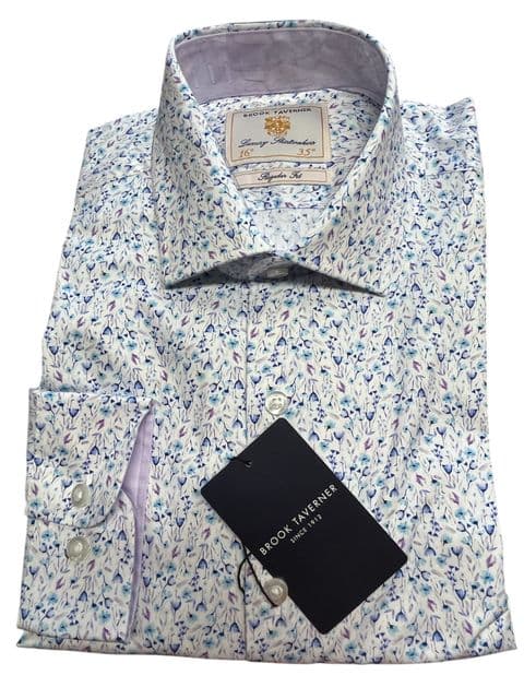 Floral Print Shirt by Brook Taverner -4595AR
