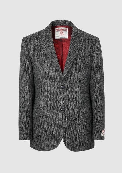 Harris Tweed Jacket by Bucktrout Tailoring - JD17-01 - Grey