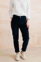 Jumbo Cord Trousers by Lily & Me - Navy - Brookend - LM26631