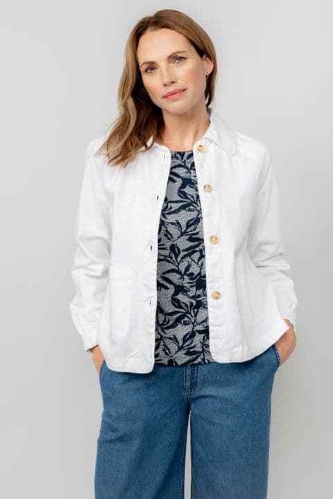 Kynance Short Jacket - White - by Lily & Me - LM25000W