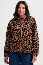 Leopard Print Fleece Fleece by sugarhill -J0032