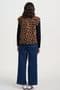 Leopard Print Fleece Gillet by sugarhill -J0033