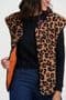 Leopard Print Fleece Gillet by sugarhill -J0033