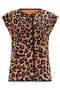Leopard Print Fleece Gillet by sugarhill -J0033