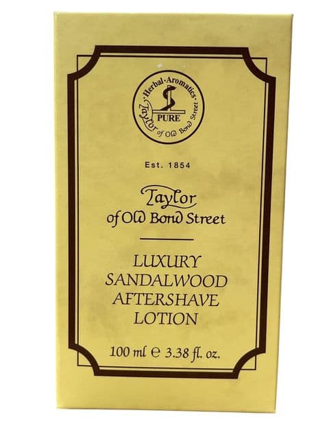 Luxury Sandalwood Aftershave Lotion by Taylor of Old Bond Street - 100ml