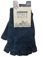 Noble Wilde Fingerless Possum Gloves - Charcoal